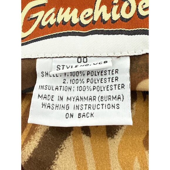 Gamehide Mens Camouflage Hunting Vest Size 2X Polyester Insulation Reversible De - Picture 9 of 10